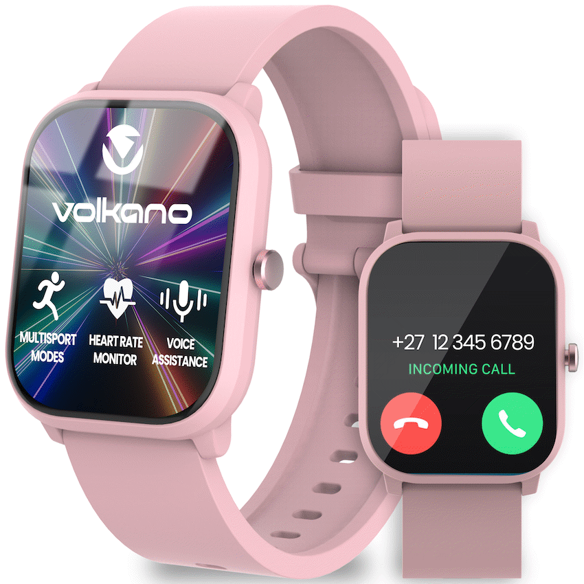 Volkano Vivo Series Kids Smart Watch - Pastel Pink - Pastel Pink