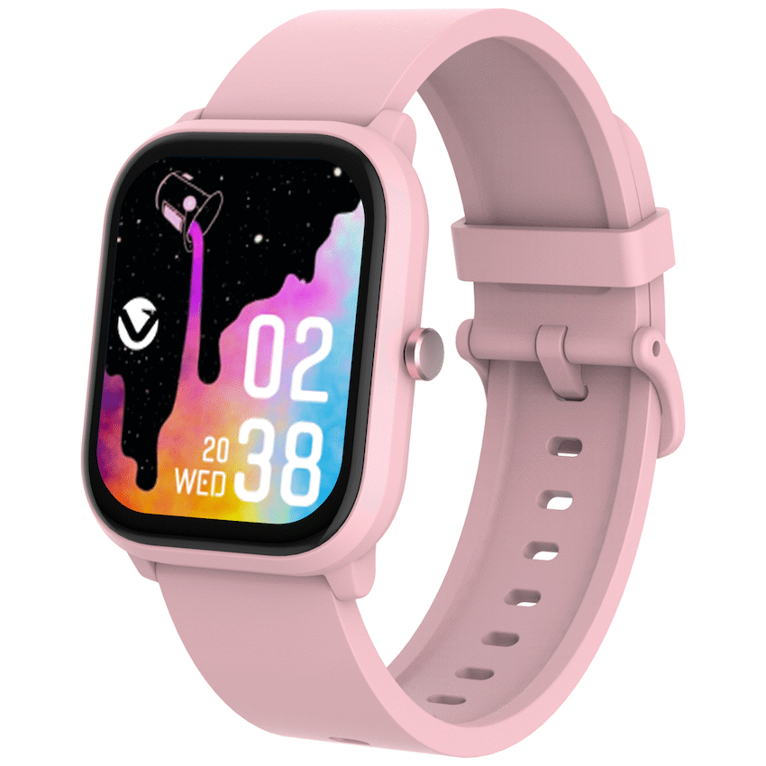 Volkano Vivo Series Kids Smart Watch - Pastel Pink - Pastel Pink