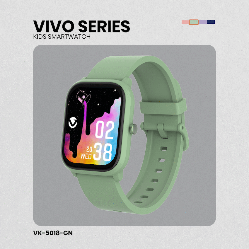 Volkano Vivo Series Kids Smart Watch - Sage Green - Sage Green
