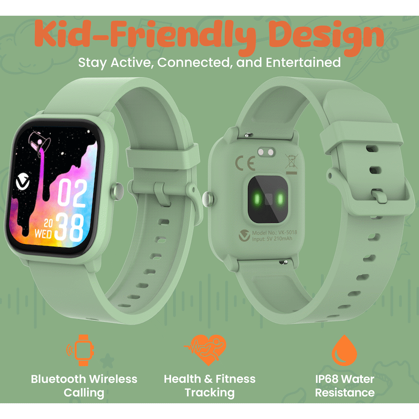 Volkano Vivo Series Kids Smart Watch - Sage Green - Sage Green