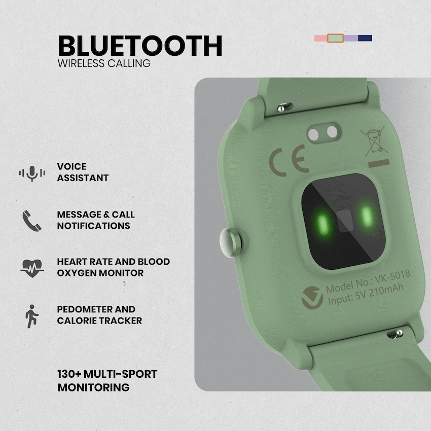 Volkano Vivo Series Kids Smart Watch - Sage Green - Sage Green