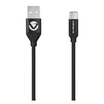 Volkano Weave Series Fabric Braided Type C Cable - Black