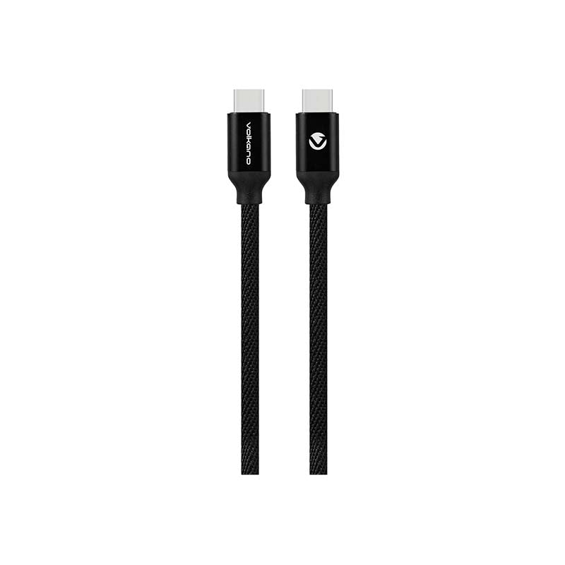 Volkano Weave Series Type C to Type C Cable 3m - Black