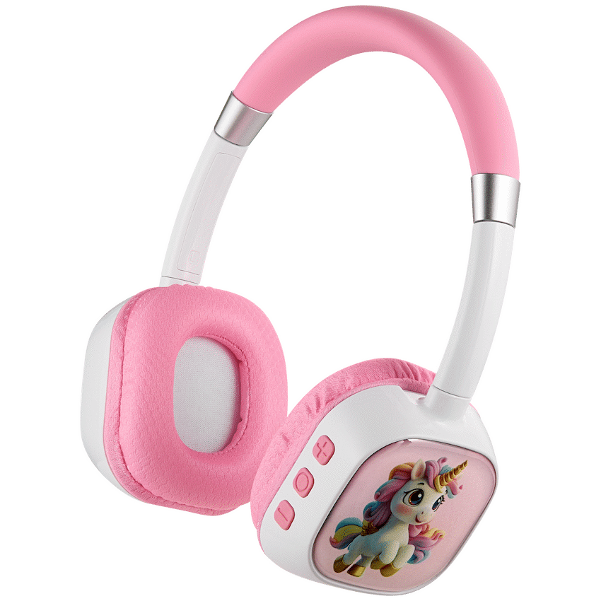 Volkano Wonder Bluetooth Wireless Headphones - Pink - Pink - Audio
