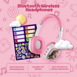 Volkano Wonder Bluetooth Wireless Headphones - Pink - Pink - Audio