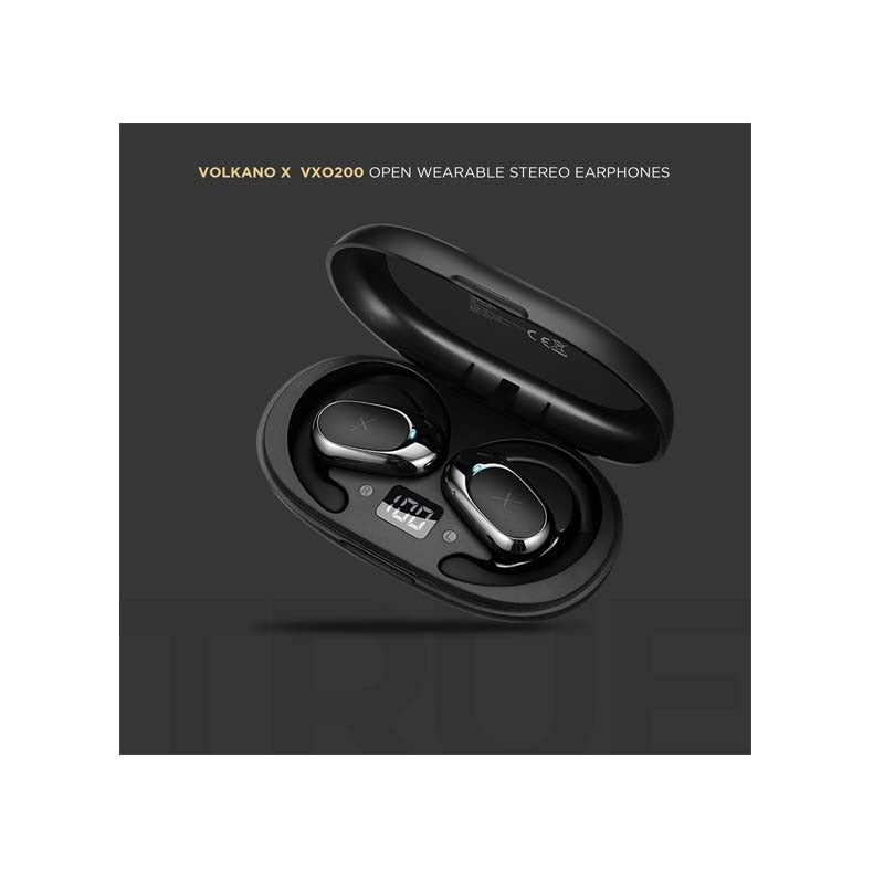 Volkano X VXO200 Open Wearable Stereo Earphones - Black - Black