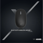VolkanoX Asher Bluetooth Wireless Mouse - Graphite - Black - Computer Peripherals