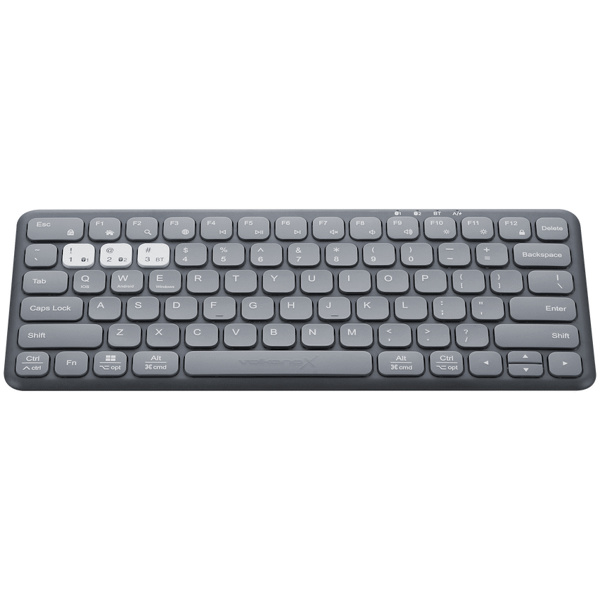 VolkanoX Blaze Bluetooth Wireless Keyboard and Mouse Combo - Graphite - Black - Computer Peripherals