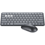 VolkanoX Blaze Bluetooth Wireless Keyboard and Mouse Combo - Graphite - Black - Computer Peripherals