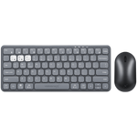 VolkanoX Blaze Bluetooth Wireless Keyboard and Mouse Combo - Graphite - Black - Computer Peripherals