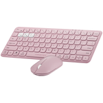 VolkanoX Blaze Bluetooth Wireless Keyboard and Mouse Combo - Rose - Rose - Computer Peripherals