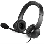 VolkanoX Chat Mk1 Series Wired Headset with Mic (AUX) - Graphite - Black - Computer Peripherals