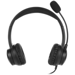 VolkanoX Chat Mk1 Series Wired Headset with Mic (AUX) - Graphite - Black - Computer Peripherals