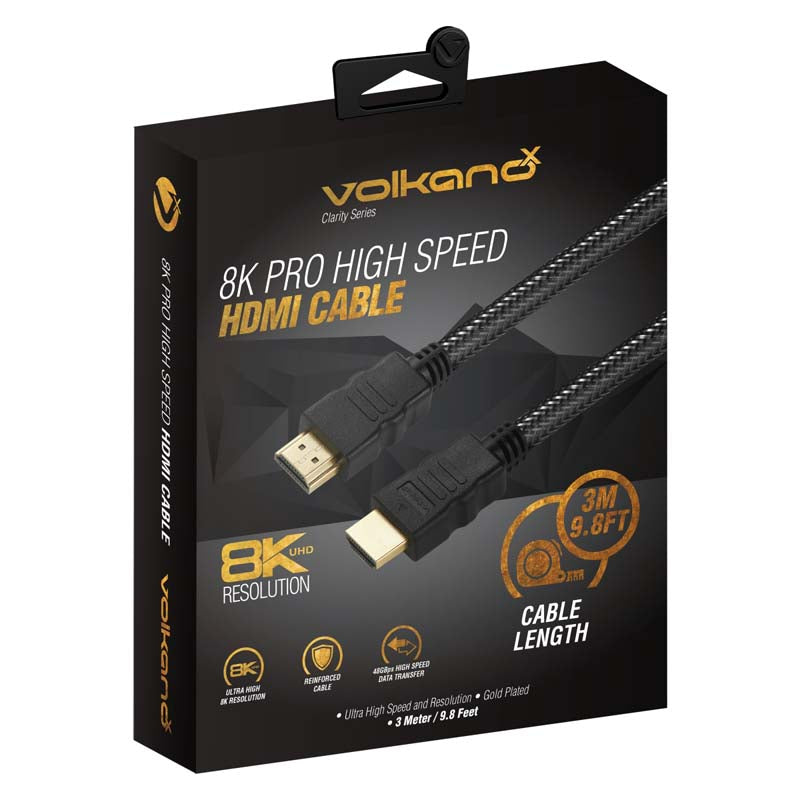 VolkanoX Clarity Series 8K Ultra HD HDMI Cable 3m