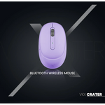 VolkanoX Crater Bluetooth Wireless Mouse - Purple - Purple - Computer Peripherals