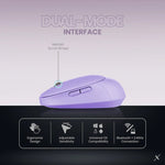 VolkanoX Crater Bluetooth Wireless Mouse - Purple - Purple - Computer Peripherals