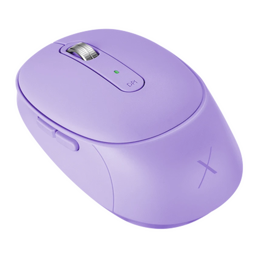 VolkanoX Crater Bluetooth Wireless Mouse - Purple - Purple - Computer Peripherals