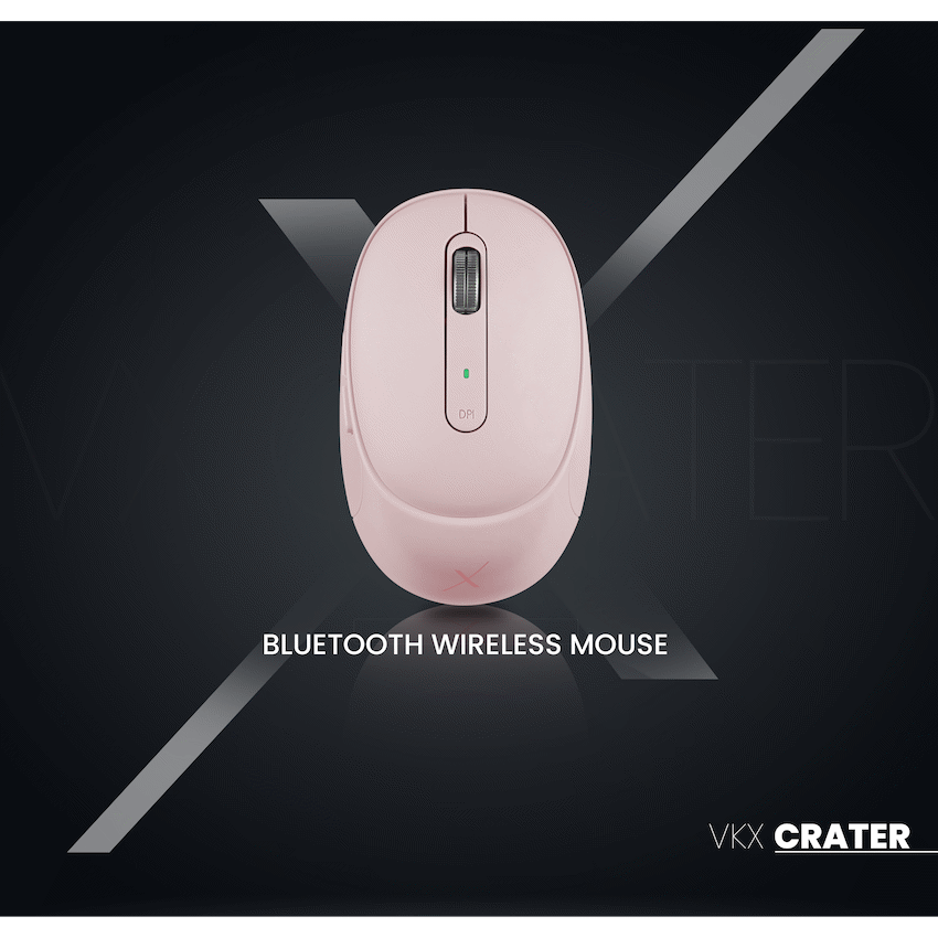 VolkanoX Crater Bluetooth Wireless Mouse - Rose - Rose - Computer Peripherals