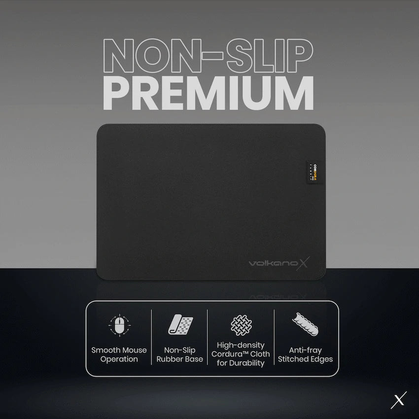 VolkanoX Drift Series Non-slip Premium Mousepad - Black - Computer Peripherals