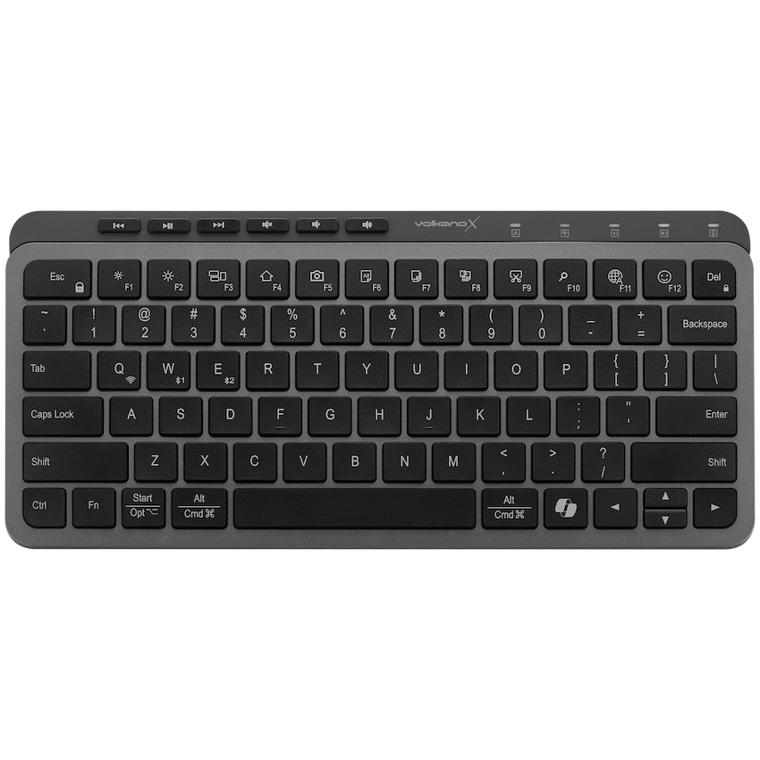 VolkanoX Ember Bluetooth Wireless Keyboard - Graphite - Black - Computer Peripherals