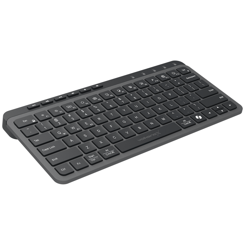 VolkanoX Ember Bluetooth Wireless Keyboard - Graphite - Black - Computer Peripherals