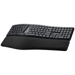 VolkanoX Ergo Bluetooth Wireless Keyboard - Black - Computer Peripherals