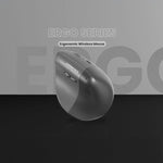 VolkanoX Ergo Bluetooth Wireless Mouse - Black - Computer Peripherals