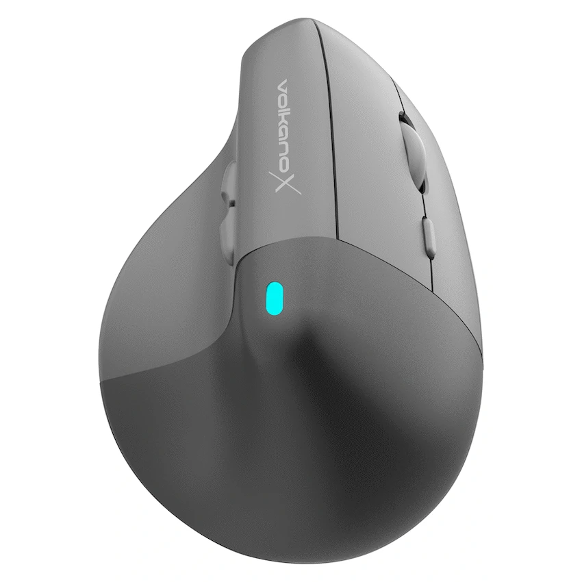 VolkanoX Ergo Bluetooth Wireless Mouse - Black - Computer Peripherals