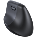 VolkanoX Ergo Bluetooth Wireless Mouse - Black - Computer Peripherals
