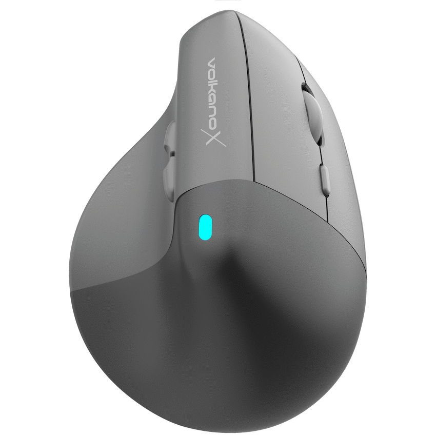 VolkanoX Ergo Bluetooth Wireless Mouse - Black - Computer Peripherals