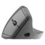 VolkanoX Ergo Bluetooth Wireless Mouse - Black - Computer Peripherals