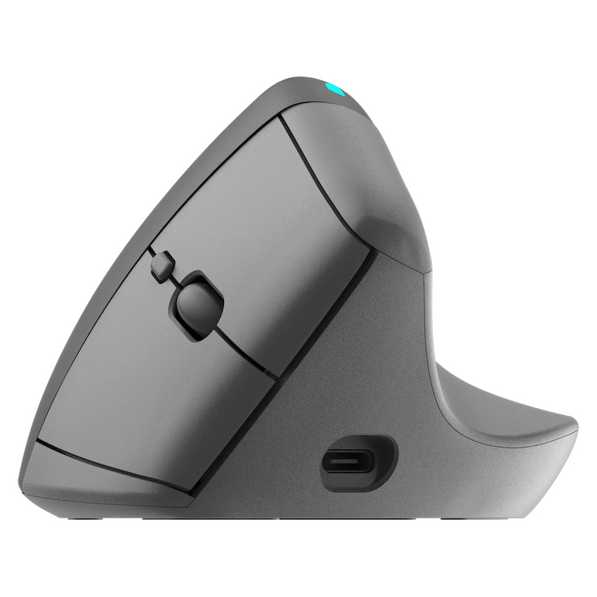 VolkanoX Ergo Bluetooth Wireless Mouse - Black - Computer Peripherals