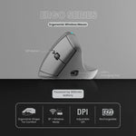 VolkanoX Ergo Bluetooth Wireless Mouse - Black - Computer Peripherals