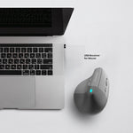VolkanoX Ergo Bluetooth Wireless Mouse - Black - Computer Peripherals