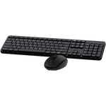 VolkanoX Garnet Bluetooth Wireless Keyboard and Mouse Combo - Black - Black - Computer Peripherals