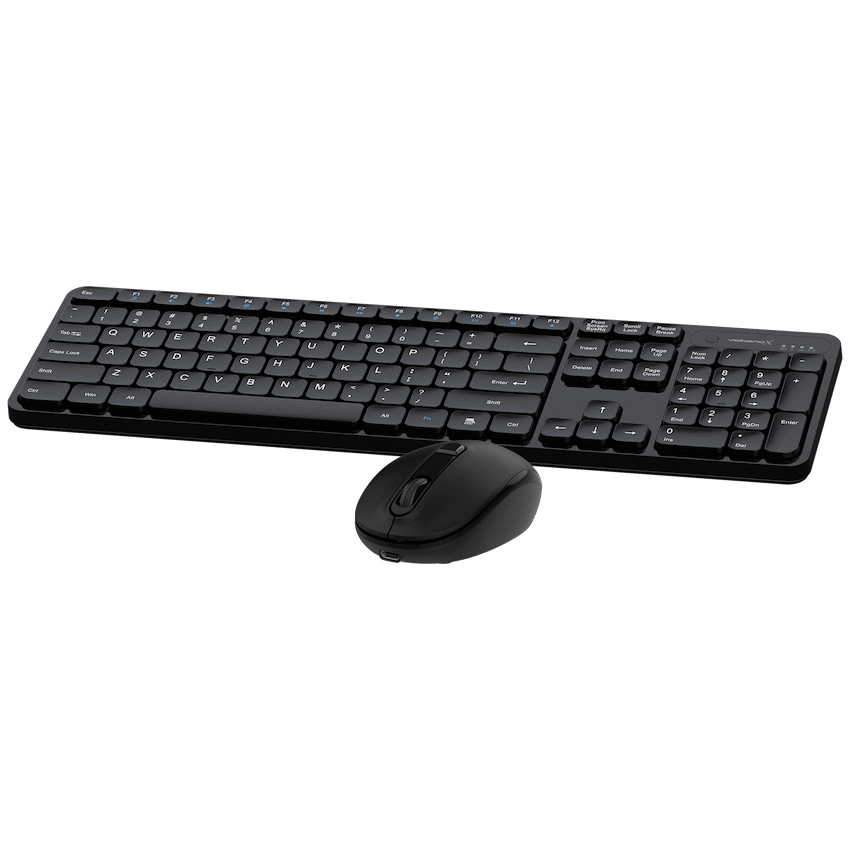 VolkanoX Garnet Bluetooth Wireless Keyboard and Mouse Combo - Black - Black - Computer Peripherals