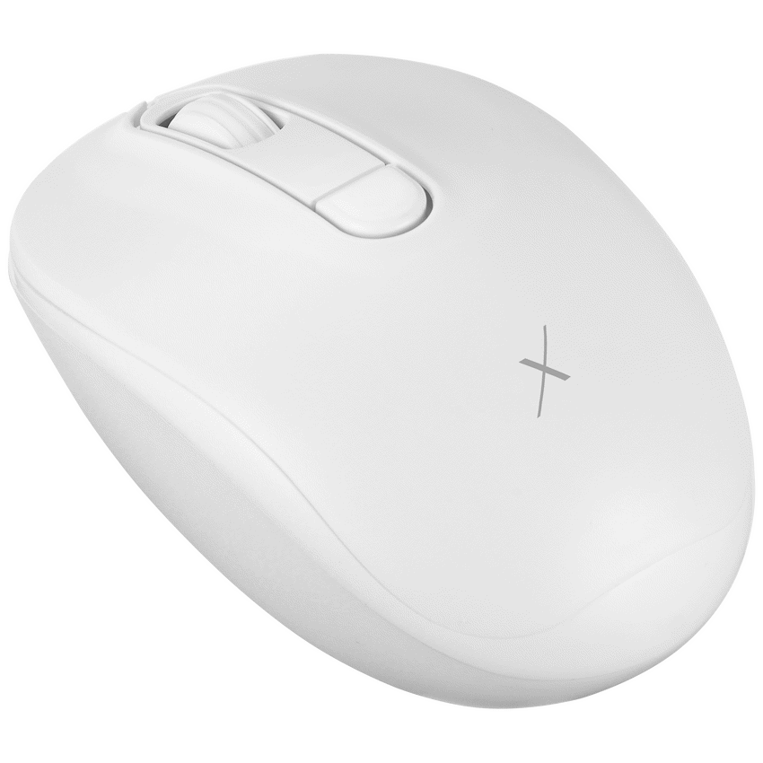 VolkanoX Garnet Bluetooth Wireless Keyboard and Mouse Combo - White - White - Computer Peripherals