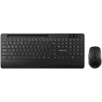 VolkanoX Gem Bluetooth Wireless Keyboard and Mouse - Black - Black - Computer Peripherals