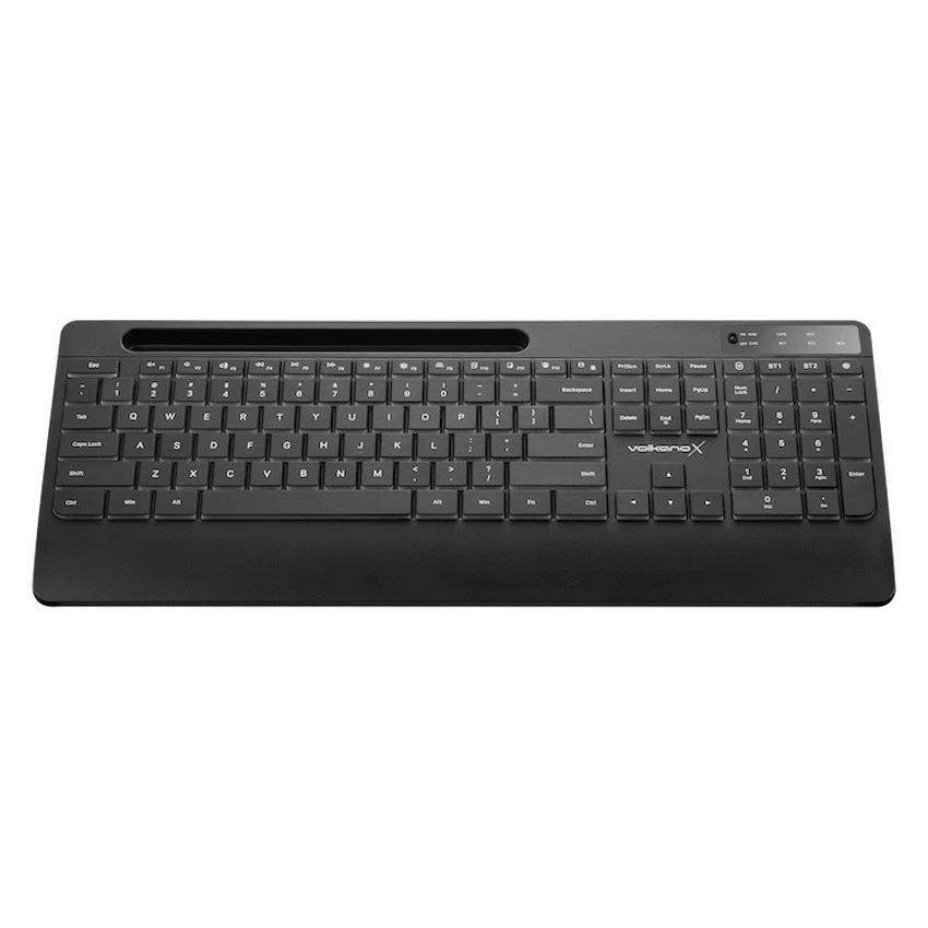 VolkanoX Gem Bluetooth Wireless Keyboard and Mouse - Black - Black - Computer Peripherals