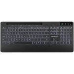 VolkanoX Gem Bluetooth Wireless Keyboard and Mouse - Black - Black - Computer Peripherals