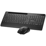 VolkanoX Gem Bluetooth Wireless Keyboard and Mouse - Black - Black - Computer Peripherals
