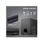 VolkanoX Hypersonic 3.0 Series 120W 2.1 Soundbar with Remote Control - Black