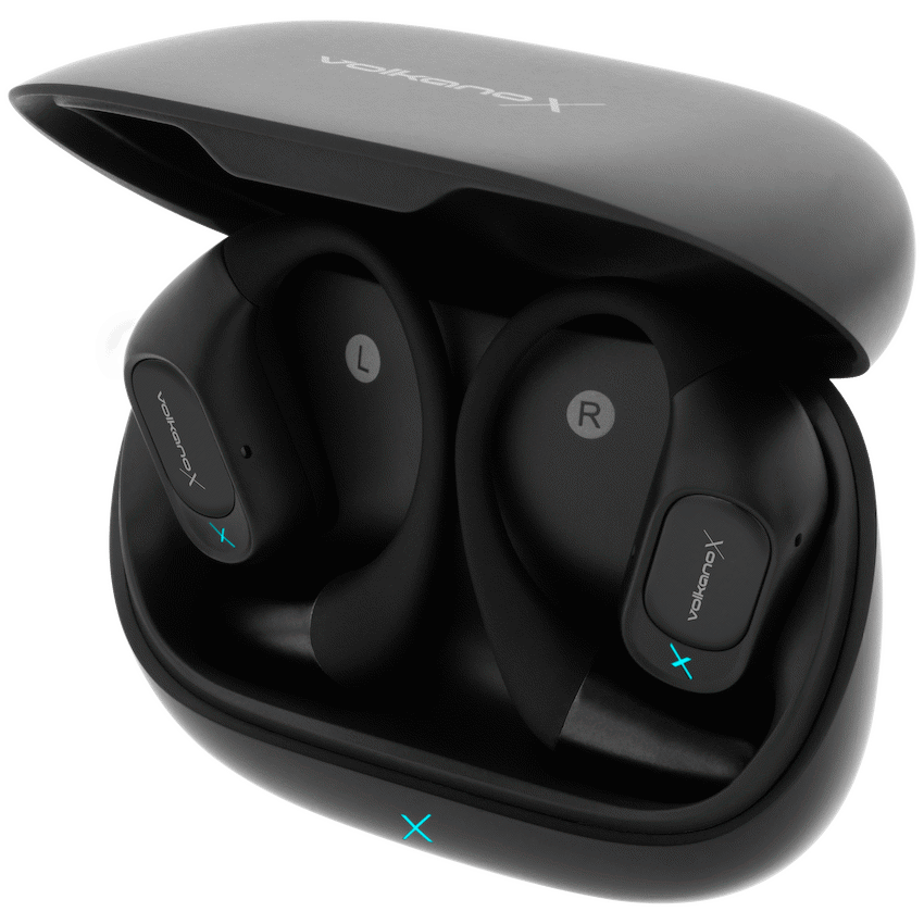 VolkanoX O300 Air Conduction OWS Earphones - Black - Black - Audio