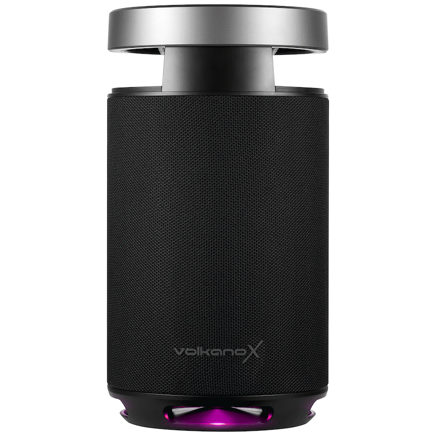 VolkanoX S800 Portable Bluetooth Party Speaker - Black - Black - Audio
