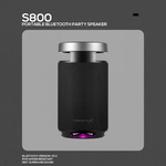 VolkanoX S800 Portable Bluetooth Party Speaker - Black - Black - Audio