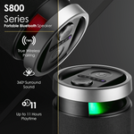 VolkanoX S800 Portable Bluetooth Party Speaker - Black - Black - Audio