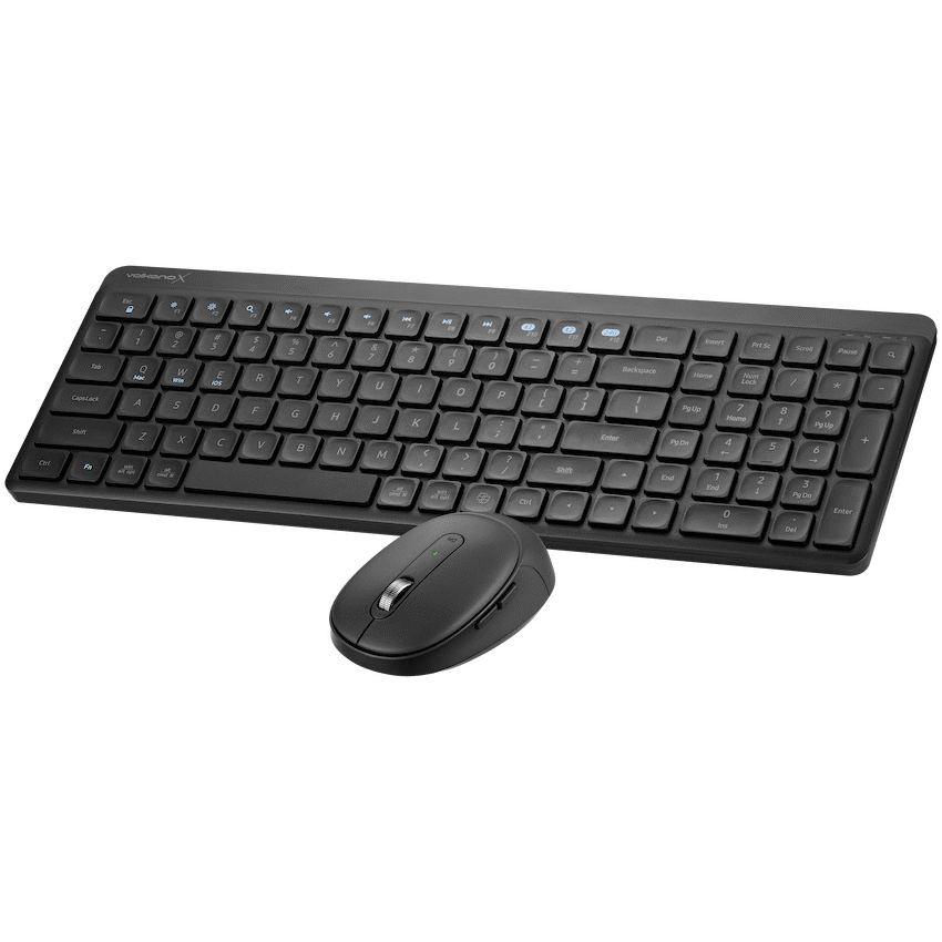 VolkanoX Scorch Bluetooth Wireless Keyboard and Mouse Combo - Graphite - Black - Computer Peripherals