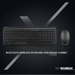 VolkanoX Scorch Bluetooth Wireless Keyboard and Mouse Combo - Graphite - Black - Computer Peripherals