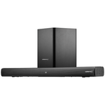 VolkanoX Supersonic 2 Series 2.1 200w Soundbar System with Wireless Subwoofer - Black - Black - Audio