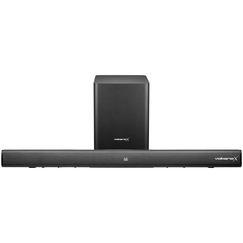 VolkanoX Supersonic 2 Series 2.1 200w Soundbar System with Wireless Subwoofer - Black - Black - Audio